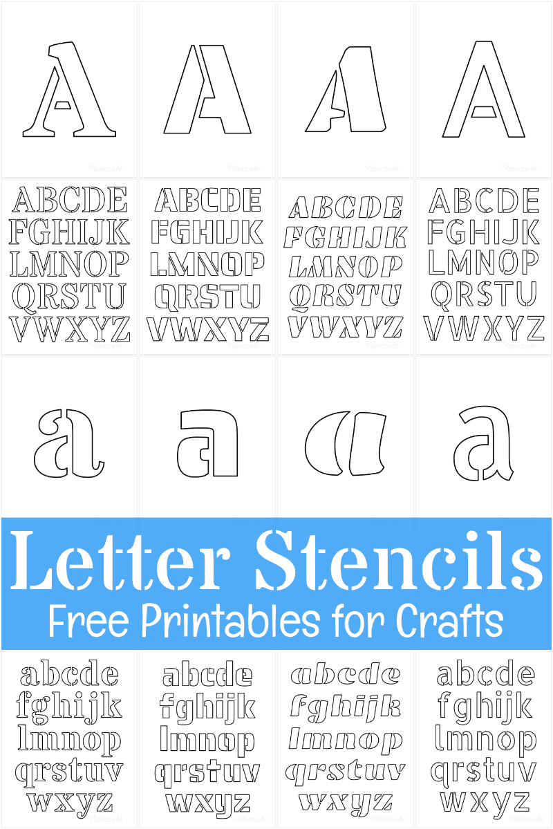 Free Printable Letter Stencils For Crafts pertaining to Free Printable 4 Inch Block Letters