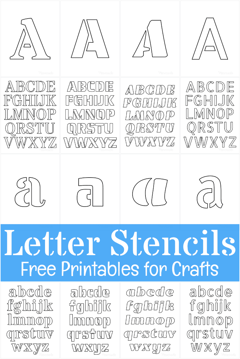 Free Printable Letter Stencils For Crafts regarding Free Printable Stencils