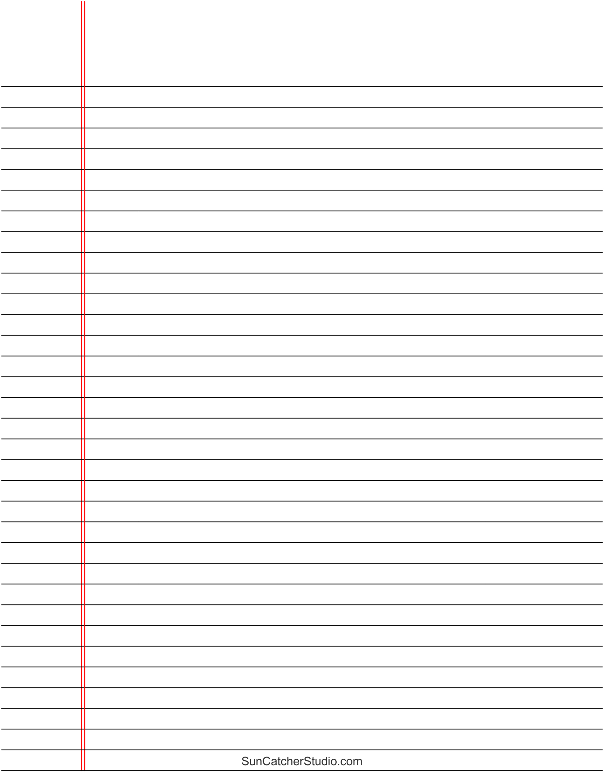 Free Printable Lined Paper (Handwriting, Notebook Templates) – Diy throughout Free Printable Lined Paper