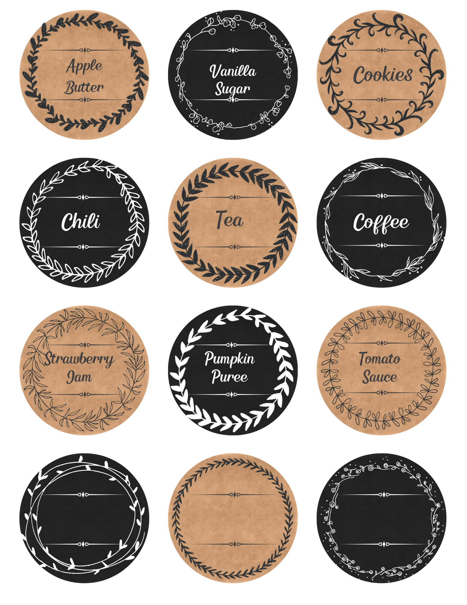 Free Printable Mason Jar Labels - Ripped Jeans &amp;amp; Bifocals for Free Printable Mason Jar Labels