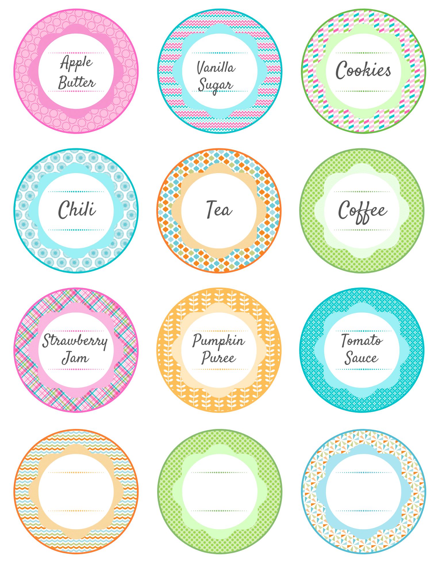 Free Printable Mason Jar Labels - Ripped Jeans &amp;amp; Bifocals intended for Free Printable Labels For Jars