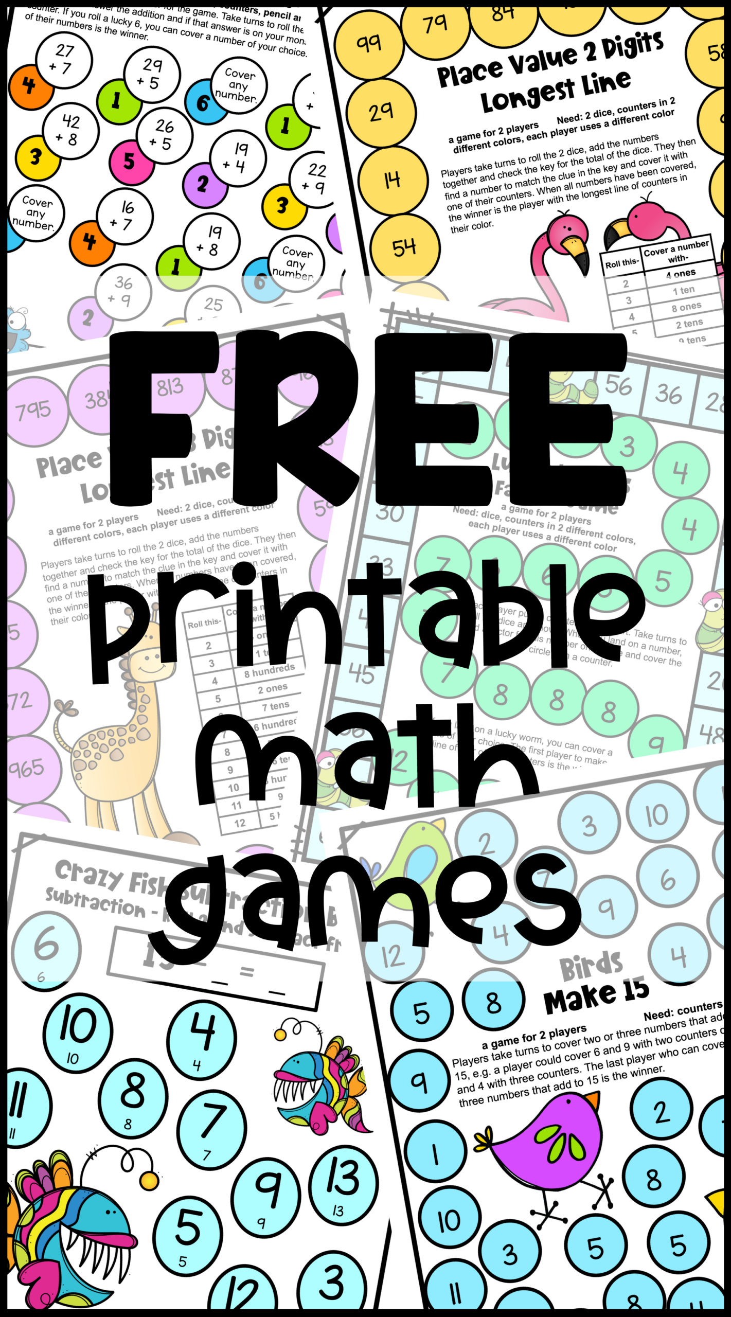 Free Printable Math Games | Printable Math Games, Kindergarten throughout Free Printable Maths Games