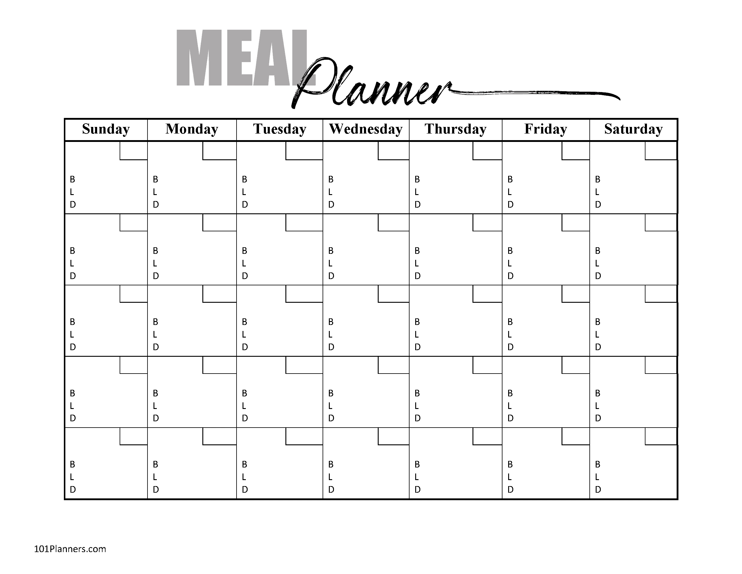 Free Printable Meal Plan Template | Customize Before You Print with regard to Free Printable Monthly Meal Planner