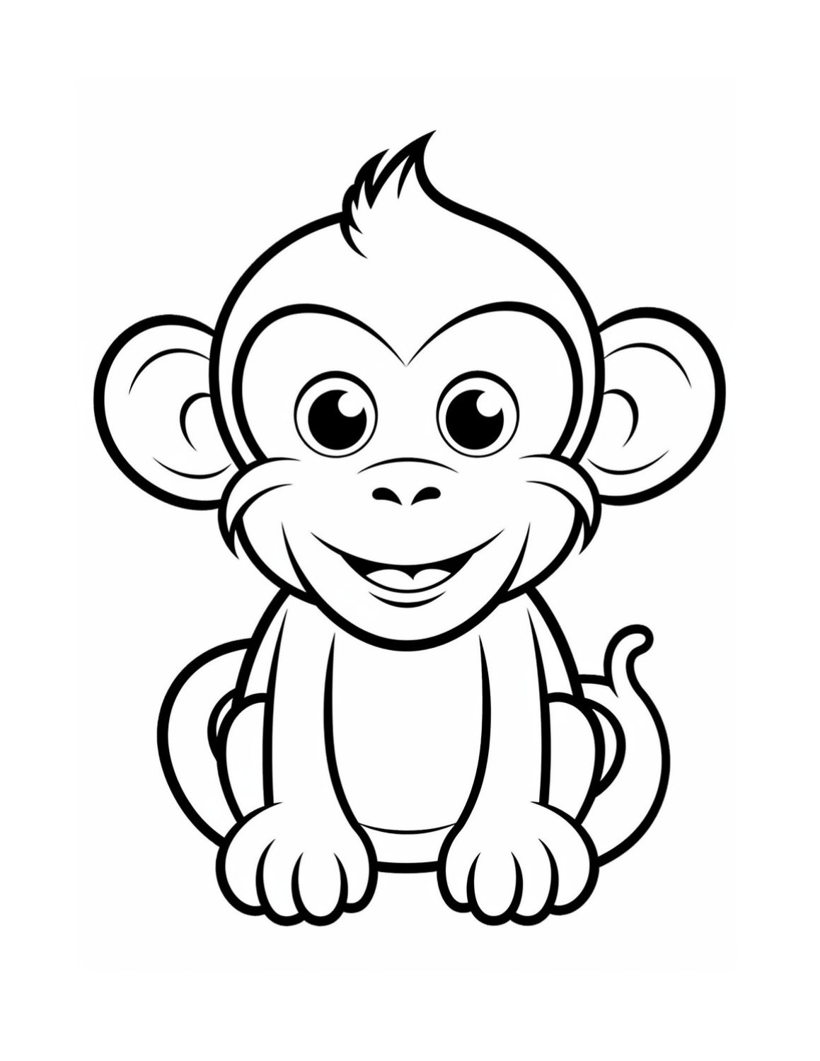 Free Printable Monkey Coloring Pages | Skip To My Lou regarding Free Printable Monkey Coloring Pages