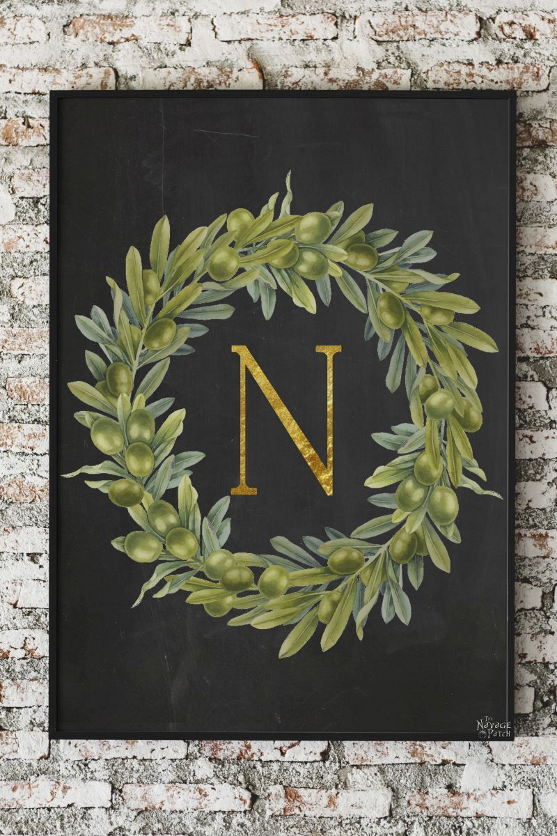 Free Printable Monogram Wall Decor &amp;amp; Place Cards - The Navage Patch for Free Printable Monogram