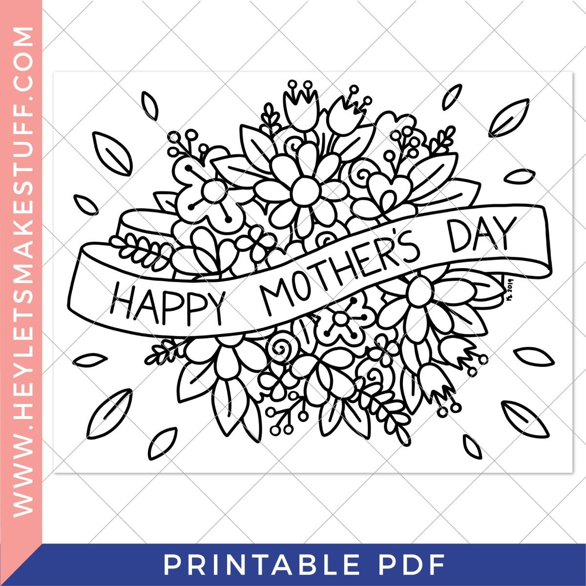 Free Printable Mother&amp;#039;S Day Coloring Page - Hey, Let&amp;#039;S Make Stuff in Free Printable Mothers Day Coloring Cards