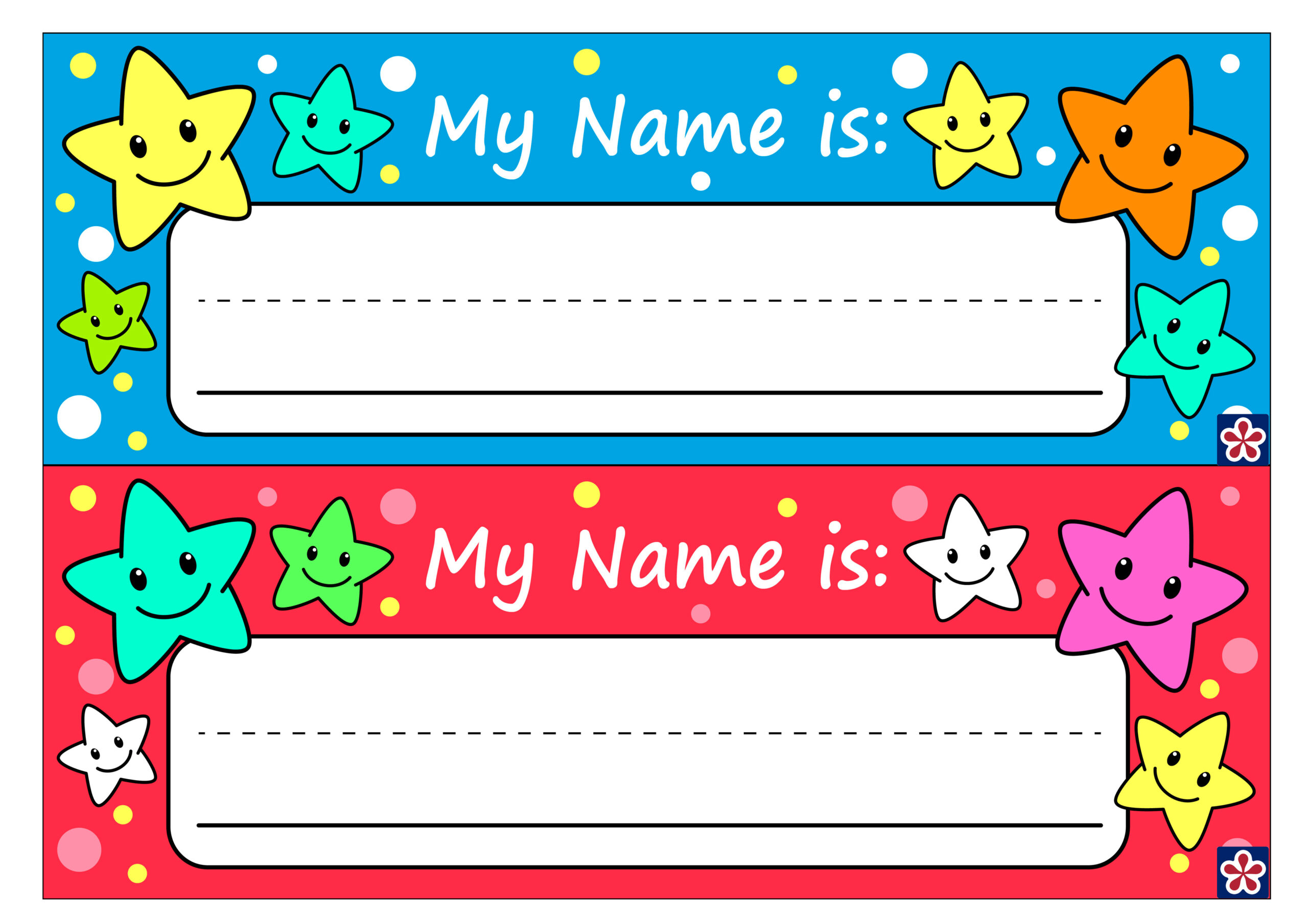 Free Printable Name Tags For Preschoolers. Teachersmag inside Free Printable Name Tags