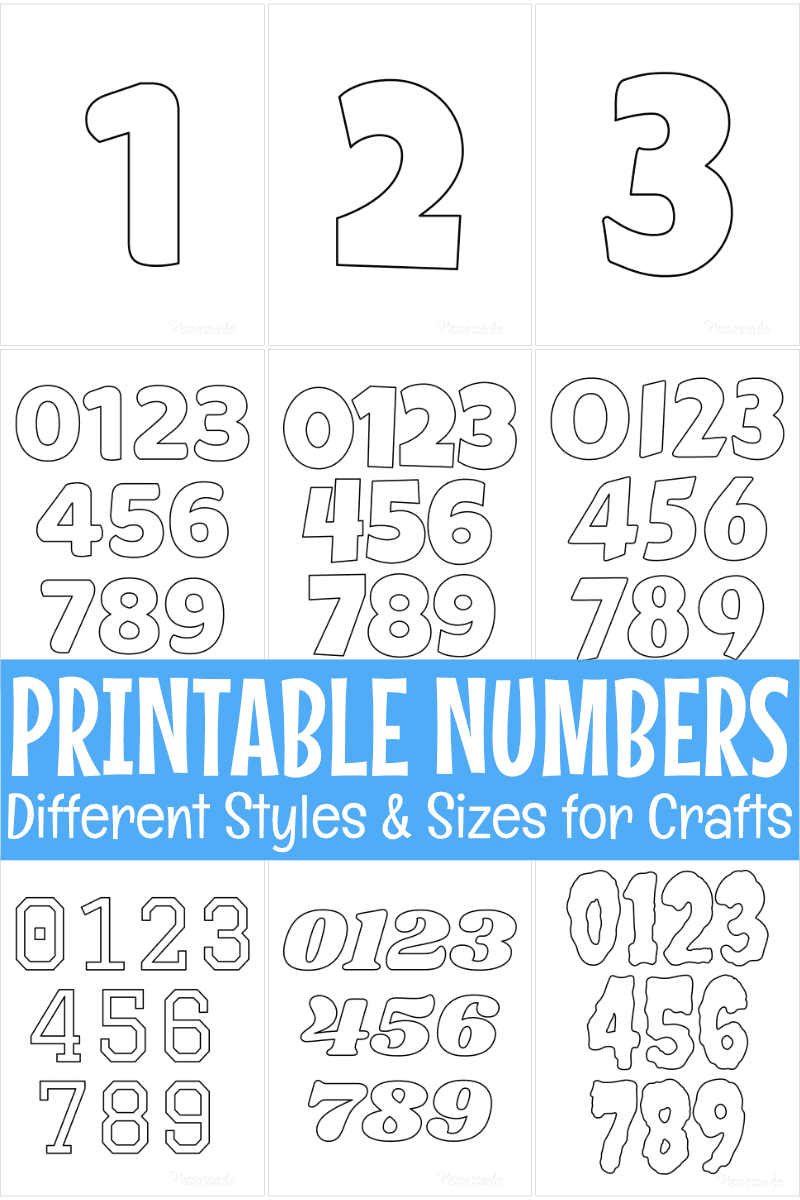 Free Printable Numbers For Crafts inside Free Printable 3 Inch Number Stencils
