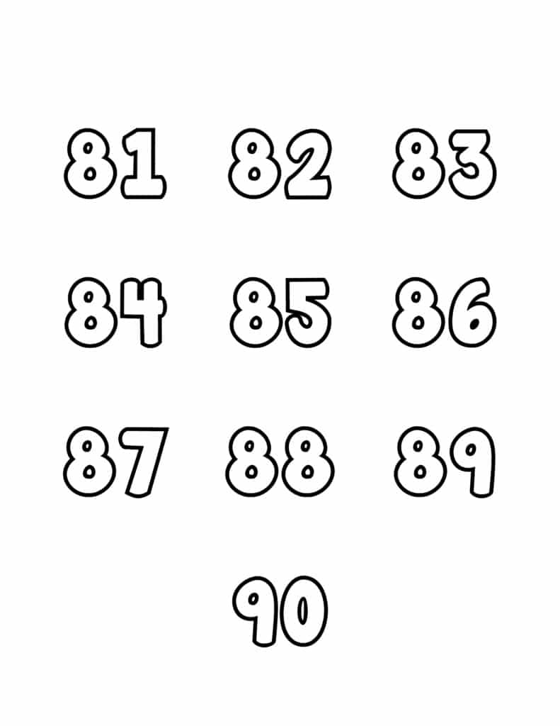 Free Printable Numbers Templates - Freebie Finding Mom regarding Free Printable Letters And Numbers