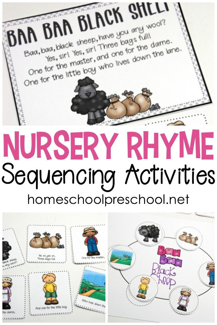 Free Printable Nursery Rhyme Sequencing Cards And Posters for Free Printable Nursery Rhymes