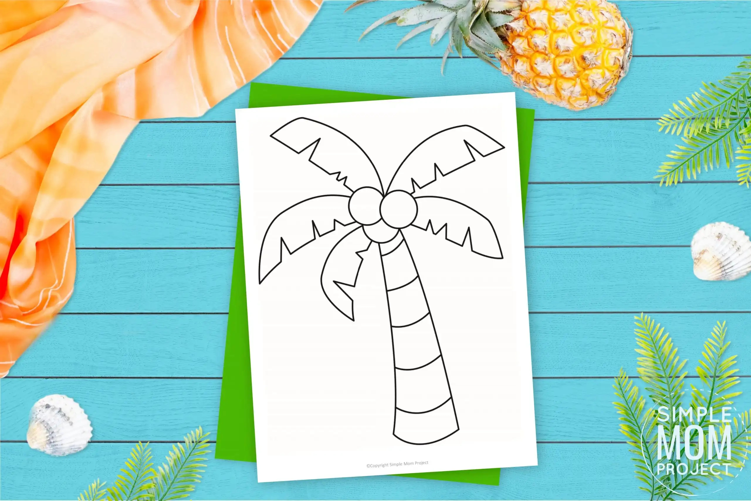 Free Printable Palm Tree Template – Simple Mom Project regarding Free Printable Palm Tree Template