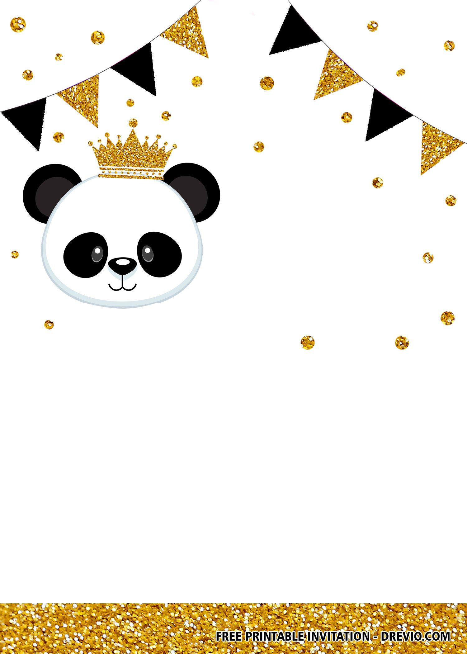 Free Printable Panda Birthday Invitation Templates | Panda within Panda Bear Invitations Free Printable