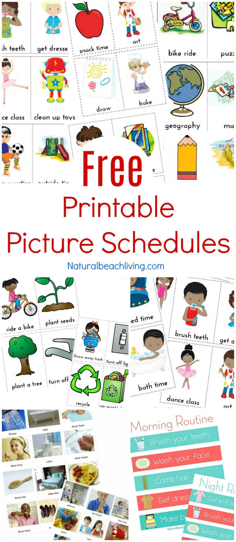 Free Printable Picture Schedule Cards - Visual Schedule Printables within Free Printable Picture Schedule for Preschool