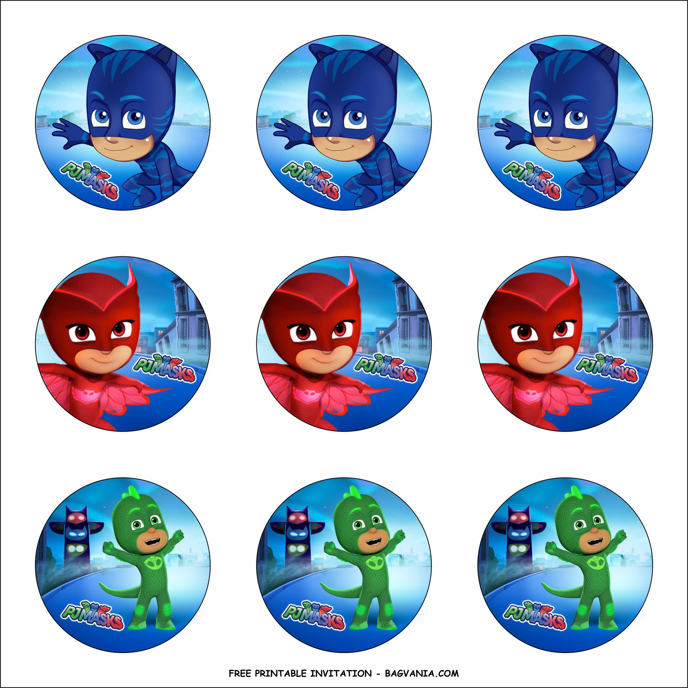 Free Printable Pj Masks Birthday Party Kits Template | Pj Masks regarding PJ Mask Free Printables