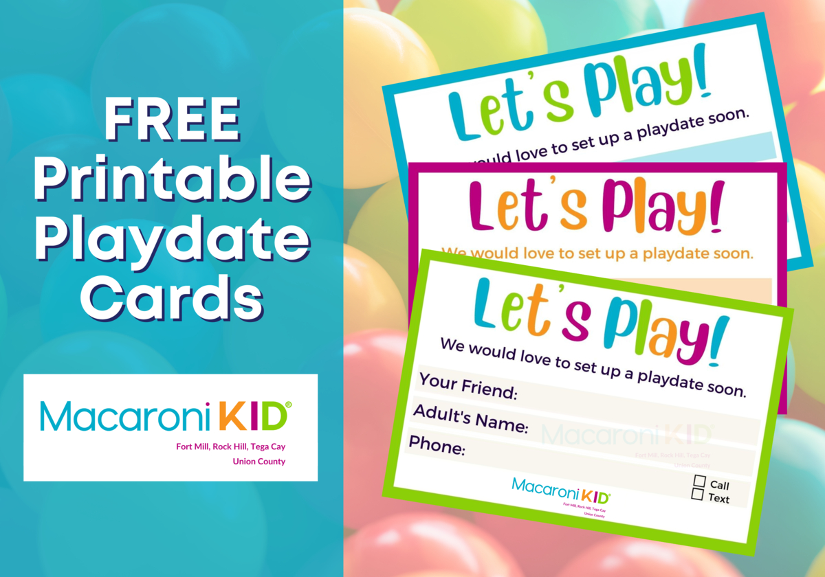 Free Printable Playdate Cards | Macaroni Kid Fort Mill - Tega Cay intended for Free Printable Play Date Cards