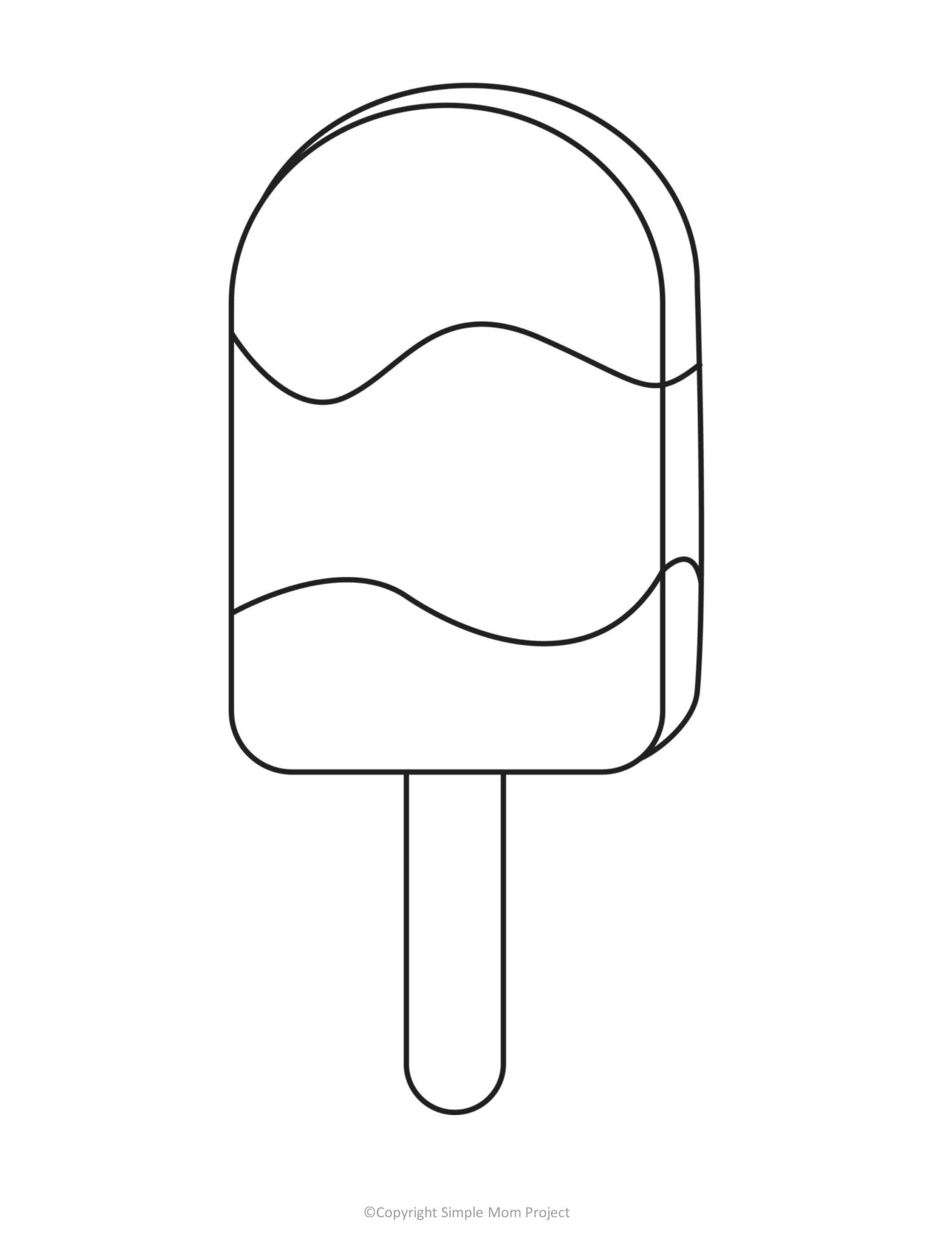 Free Printable Popsicle Template | Popsicle Crafts, Popsicle Stick for Free Printable Popsicle Template