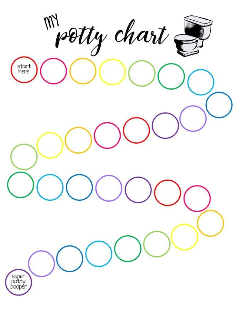 Free Printable Potty Training Sticker Chart | Rainbow Colors with regard to Free Printable Potty Charts