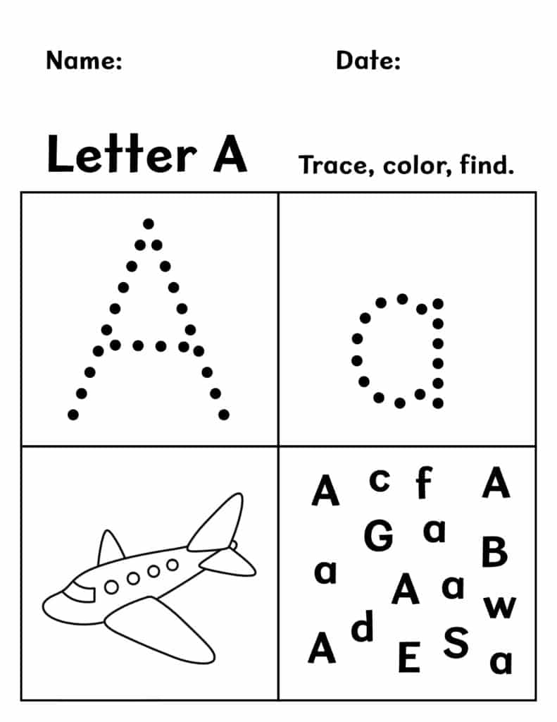 Free Printable Preschool Worksheets! ⋆ The Hollydog Blog for Free Printable Pre-K Worksheets