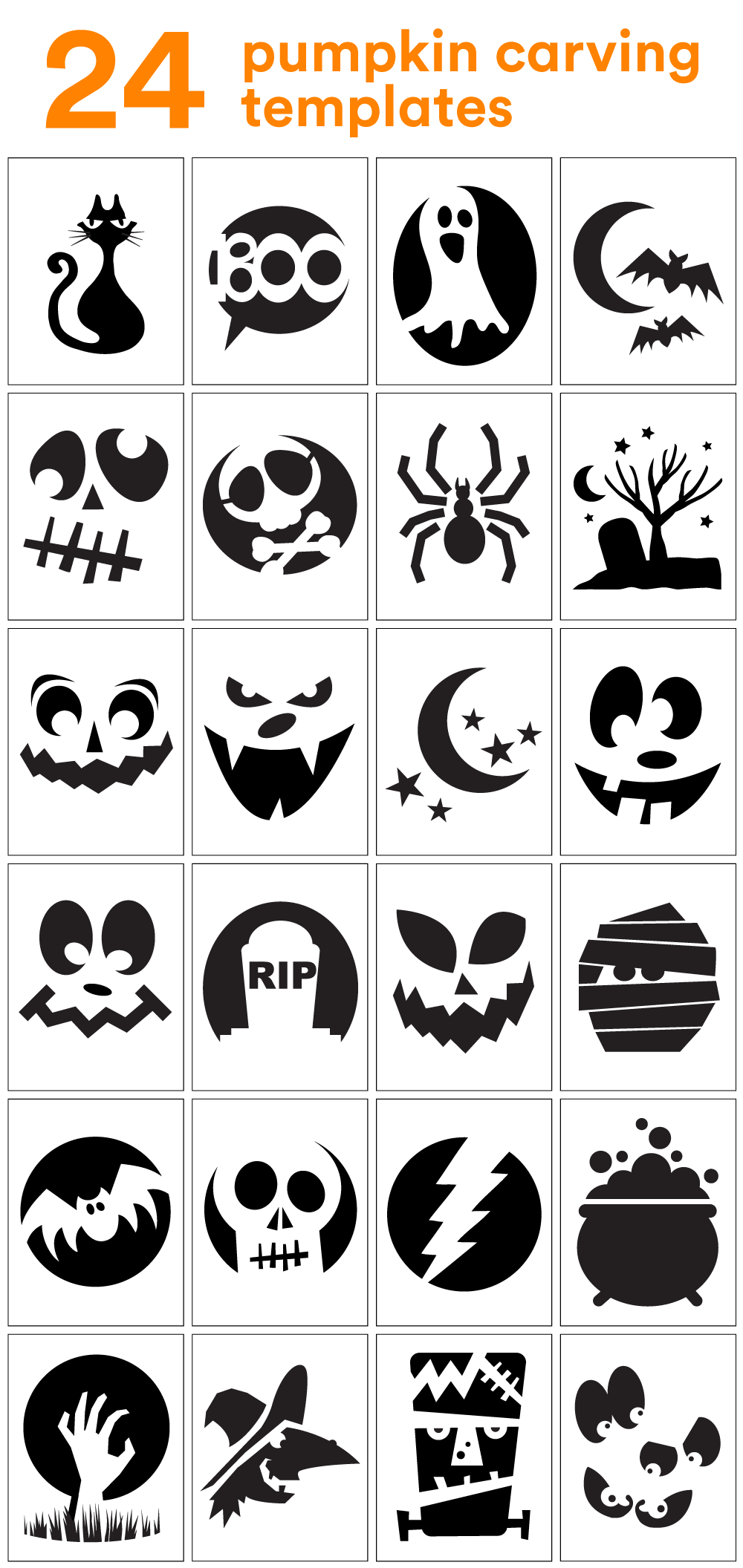 Free Printable Pumpkin Carving Stencils intended for Free Pumpkin Printable Carving Patterns