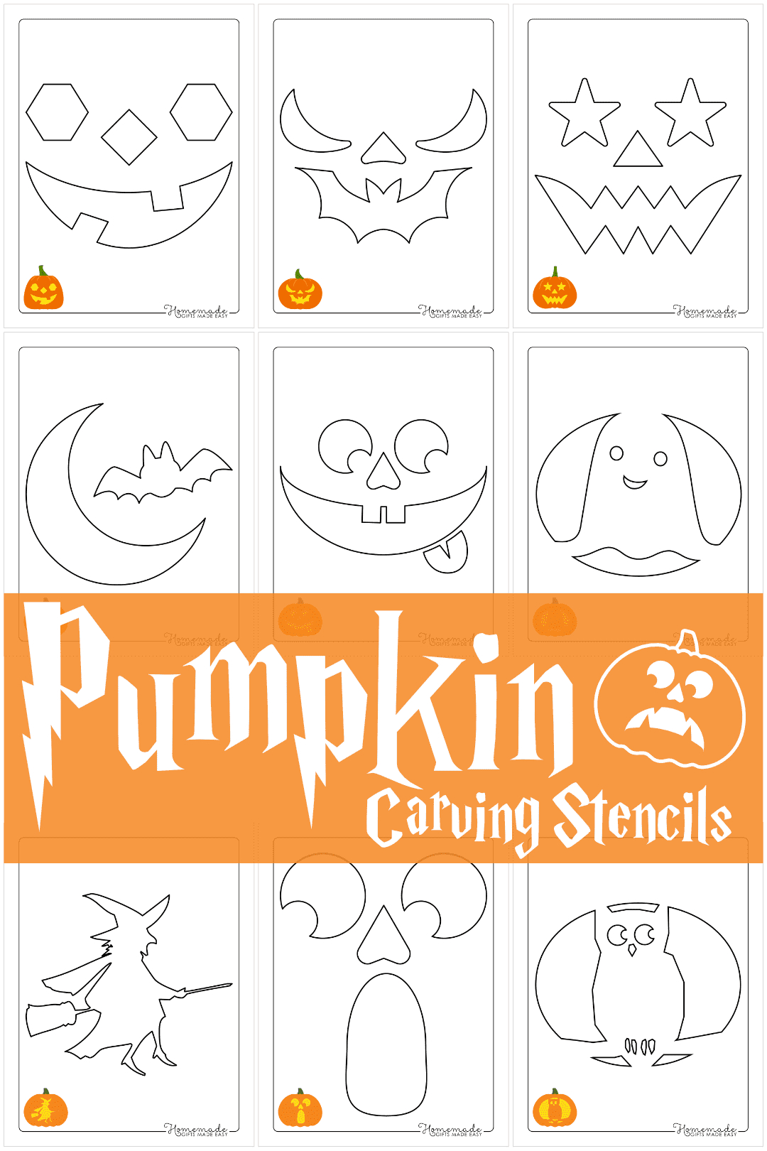 Free Printable Pumpkin Carving Stencils &amp;amp; Templates For Halloween for Halloween Pumpkin Carving Stencils Free Printable