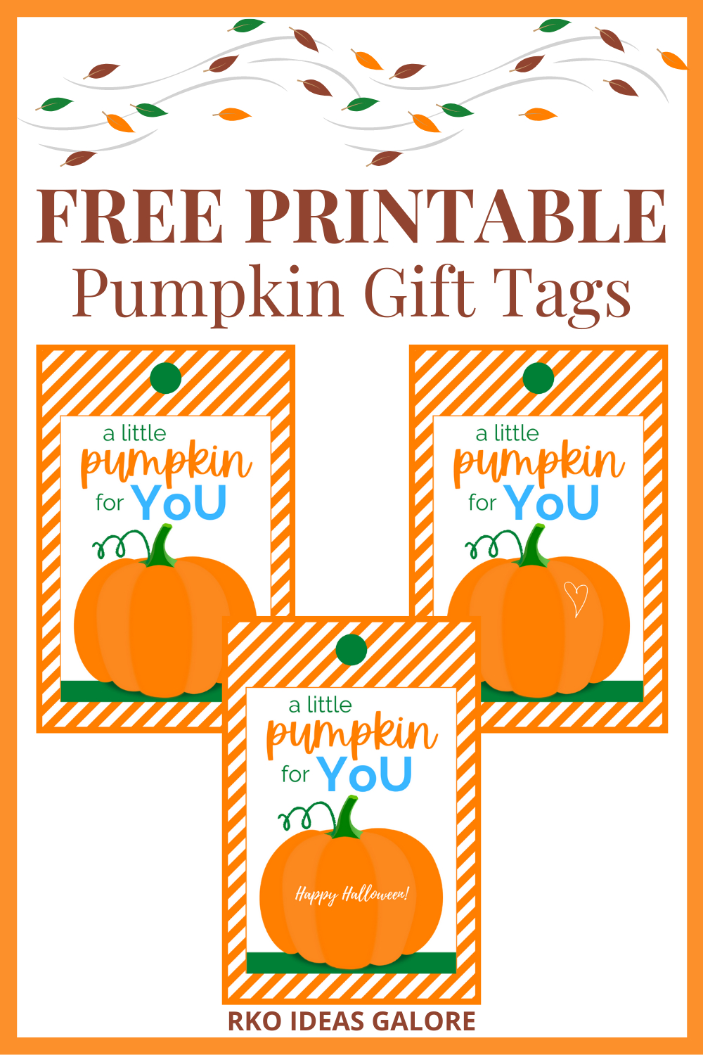 Free Printable Pumpkin Gift Tags - Rko Ideas Galorekaren pertaining to Free Printable Pumpkin Gift Tags