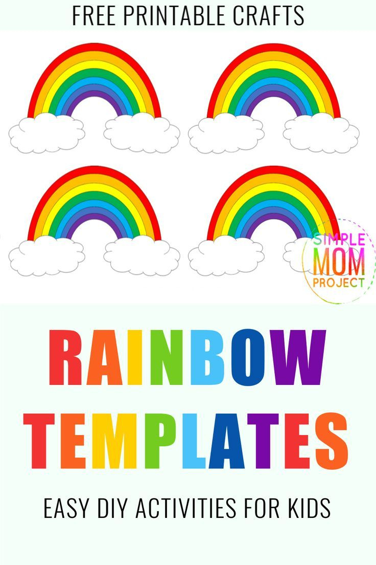 Free Printable Rainbow Templates In Large And Small | Free inside Free Printable Rainbow Pictures