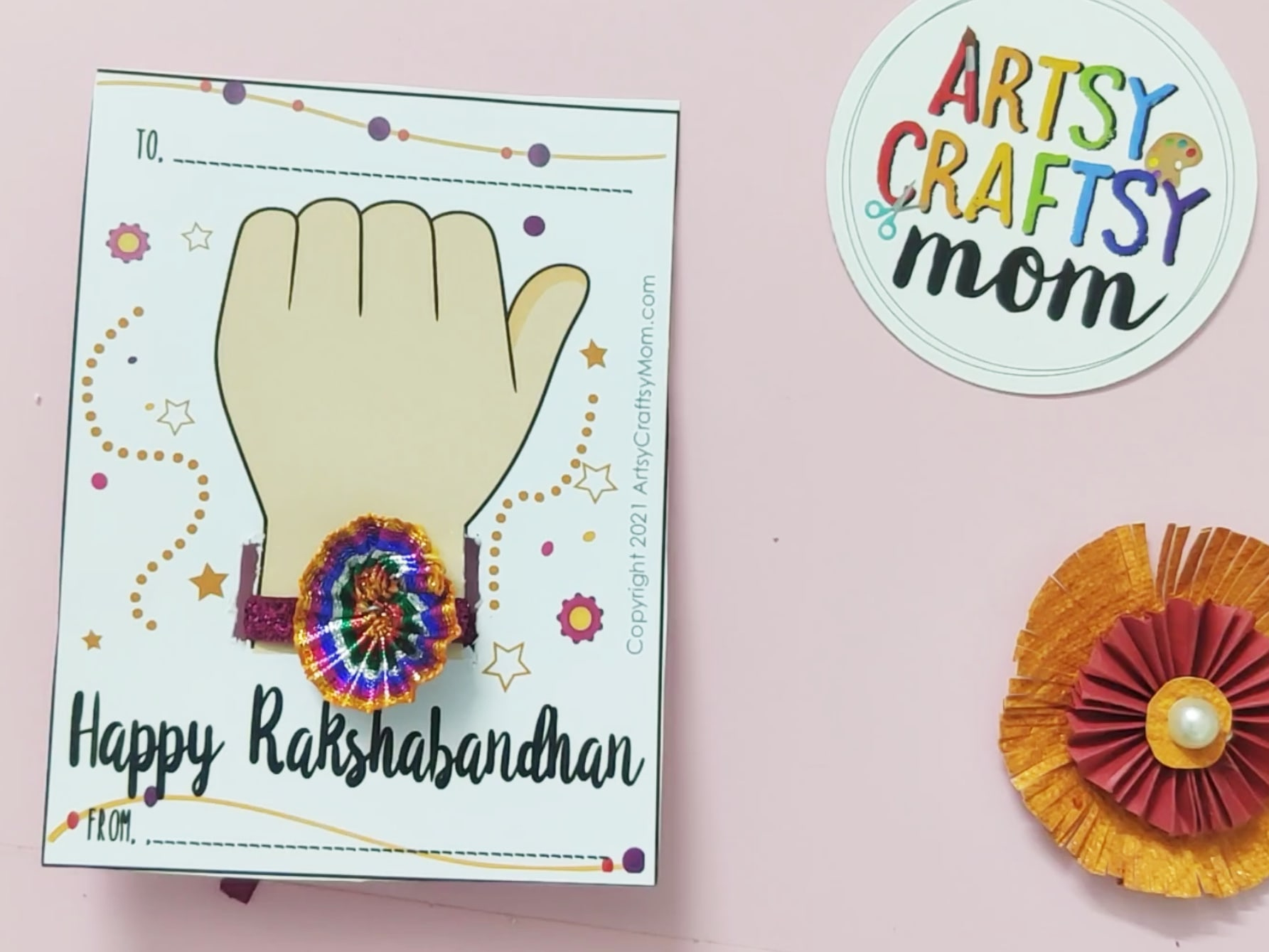 Free Printable Rakhi Card throughout Free Online Printable Rakhi Cards