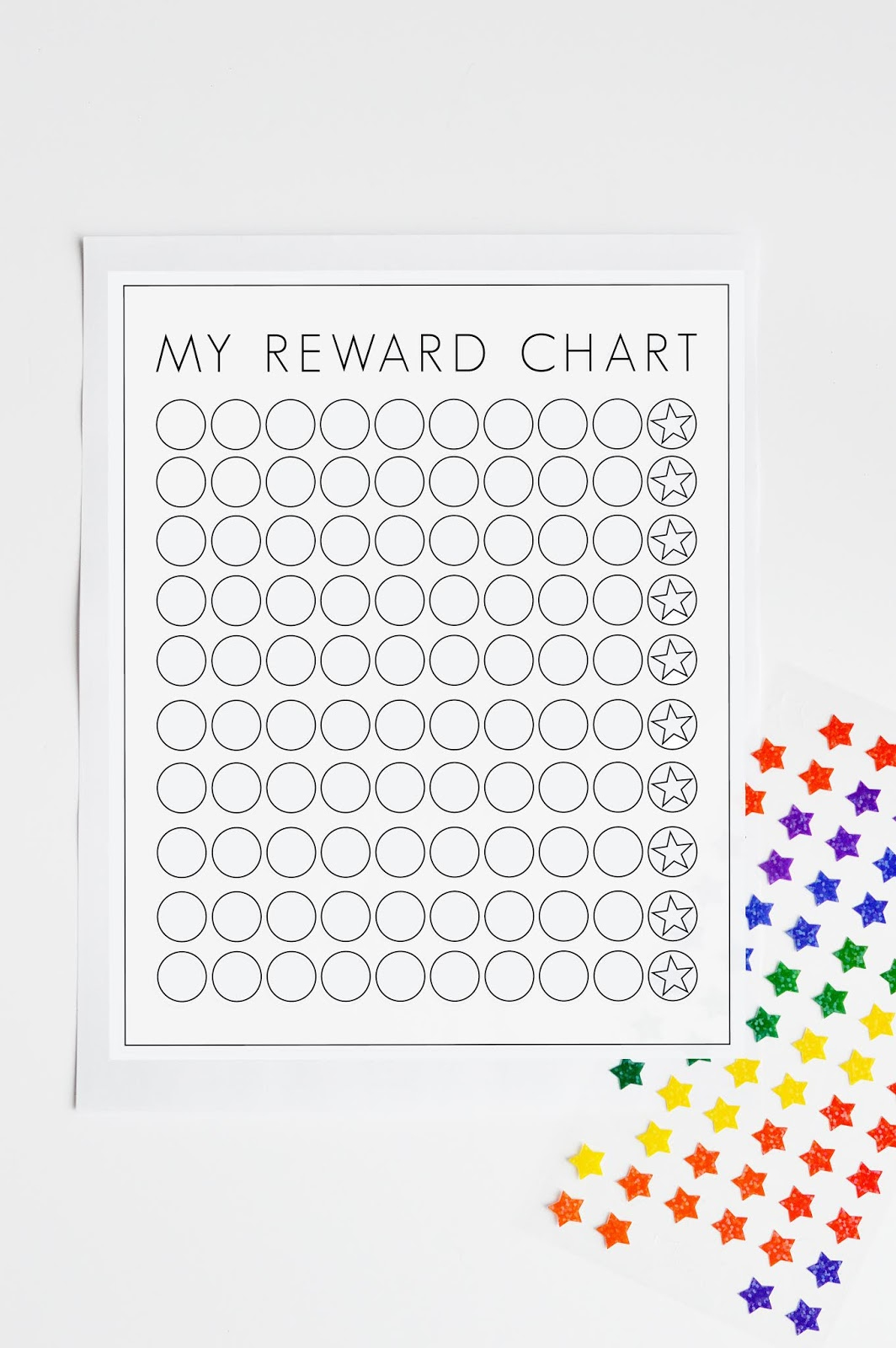 Free Printable Reward Chart - My Someday In May for Free Printable Sticker Charts