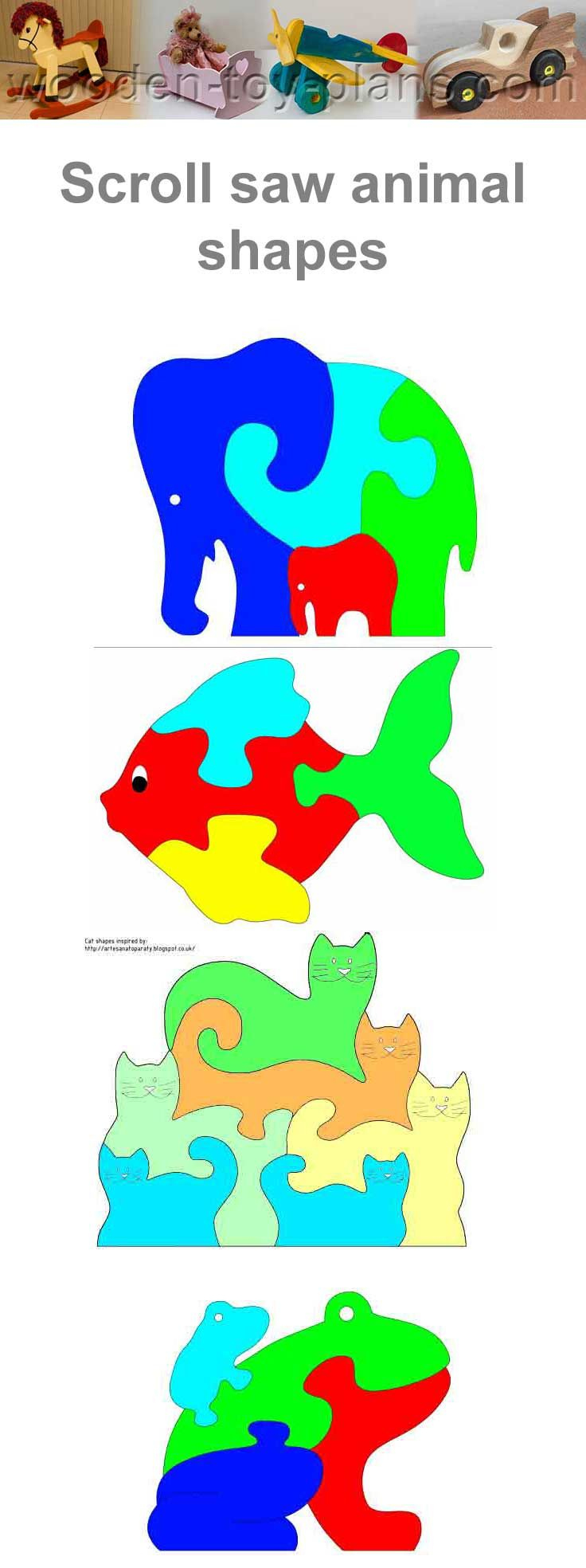 Free Printable Scroll Saw Puzzle Patterns In Animal Shapes for Free Printable Scroll Saw Patterns