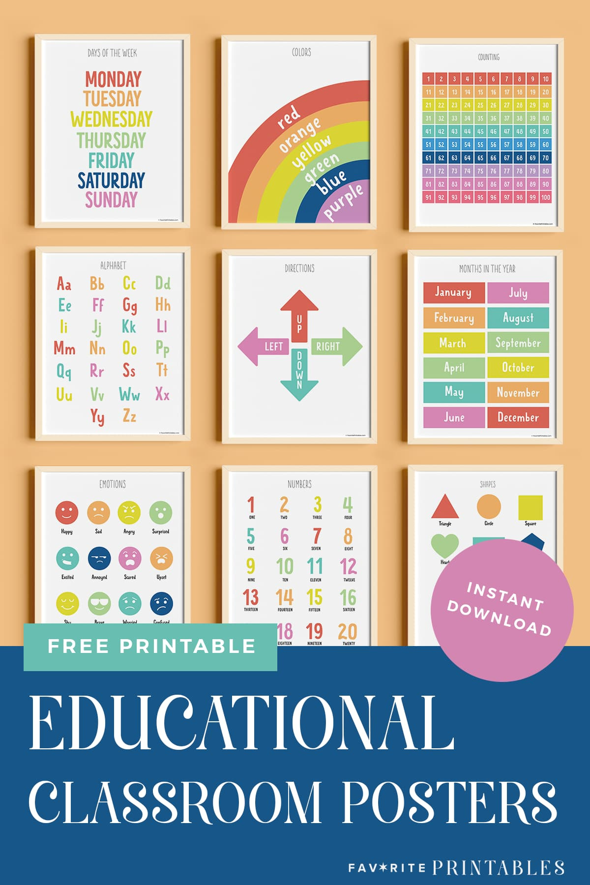 Free Printable Set Of 10 Educational Posters - Favorite Printables for Free Printable Educational Posters