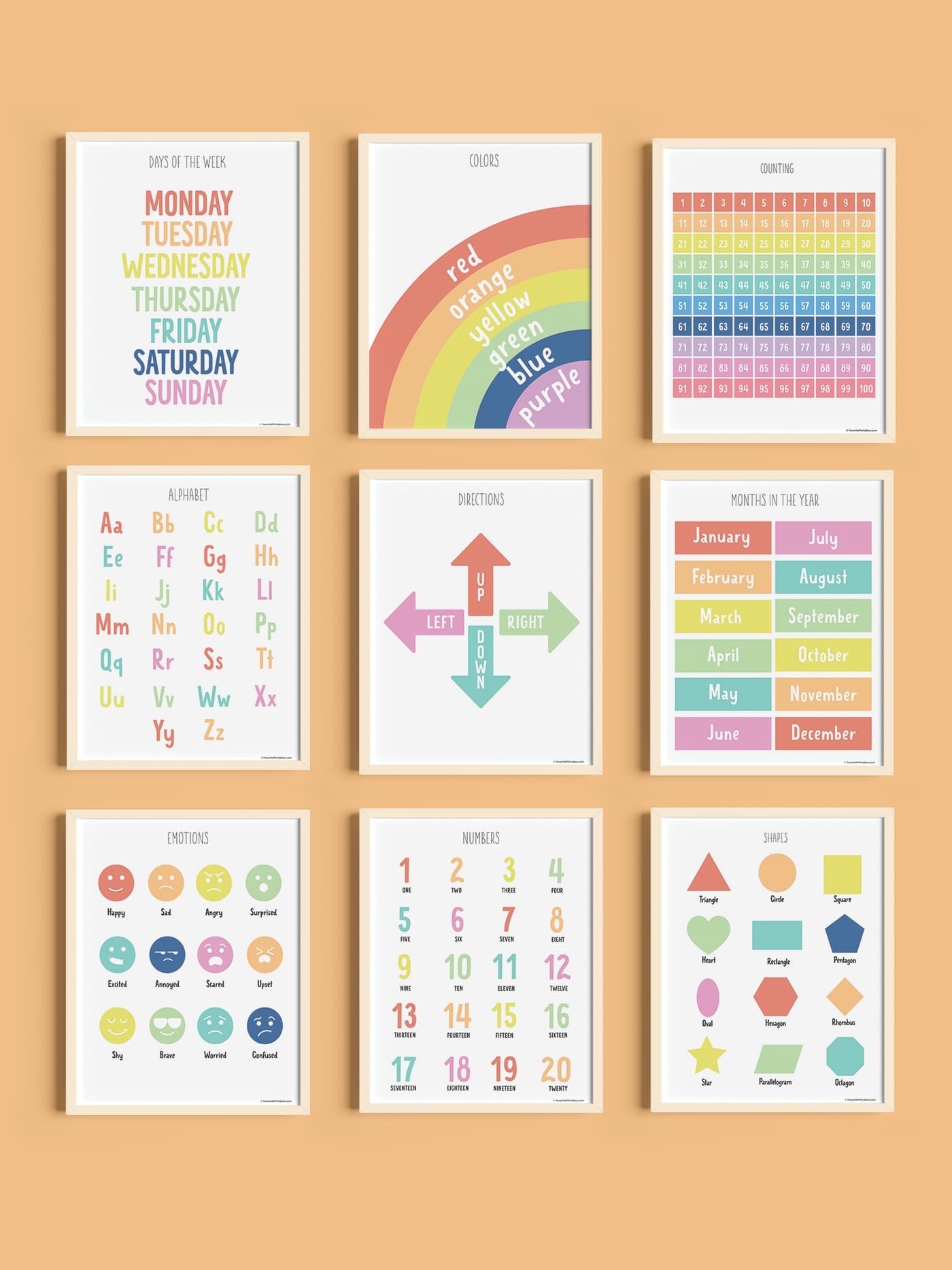 Free Printable Set Of 10 Educational Posters - Favorite Printables for Free Printable Educational Posters