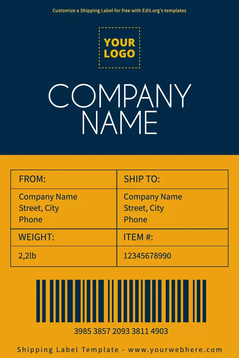 Free Printable Shipping Label Templates with Free Printable Shipping Labels