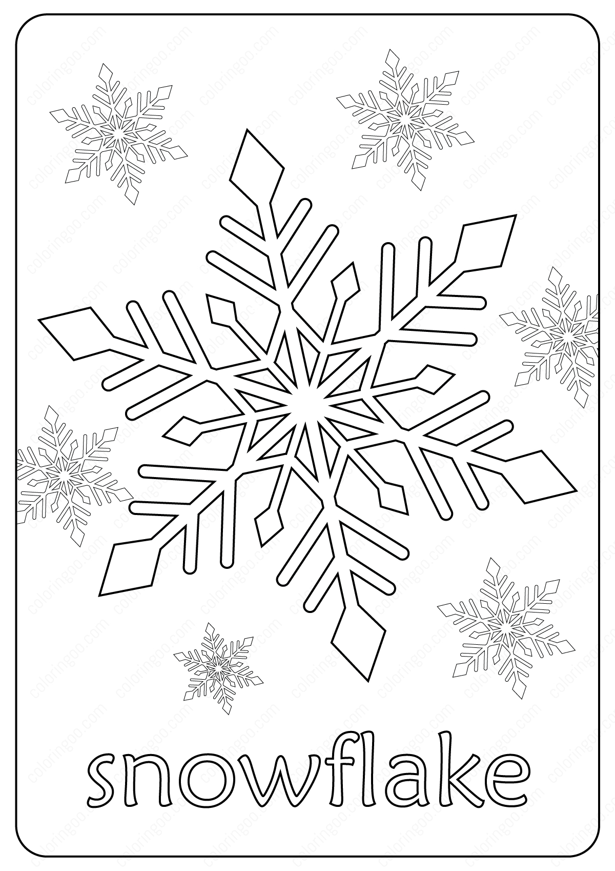 Free Printable Snowflake Coloring Pages | Snowflake Coloring Pages intended for Free Snowflake Printable Coloring Pages