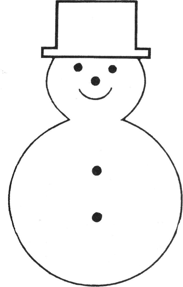 Free Printable Snowman Template | Christmas Ornament Template throughout Free Printable Snowman Patterns