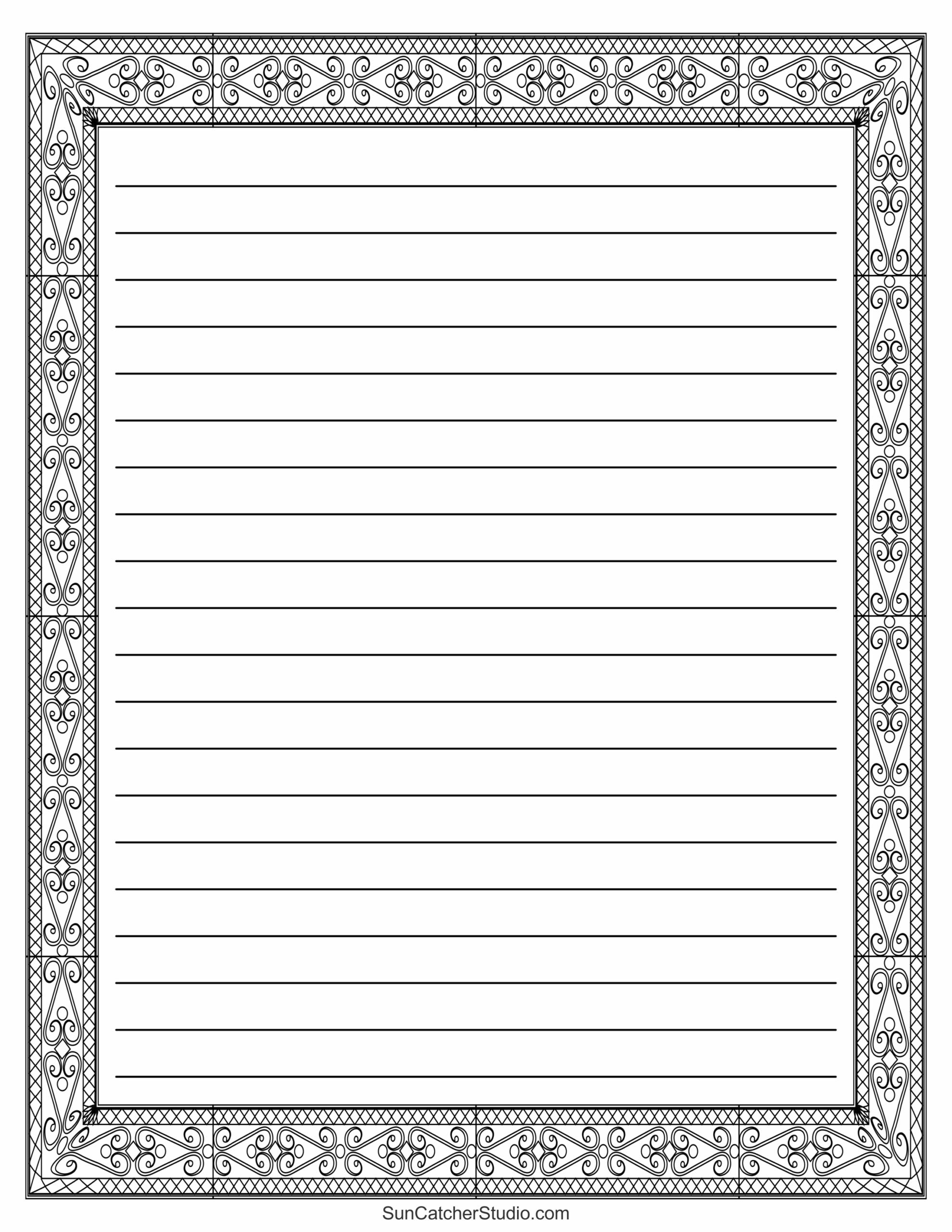 Free Printable Stationery And Lined Letter Writing Paper – Diy for Free Printable Vintage Stationary