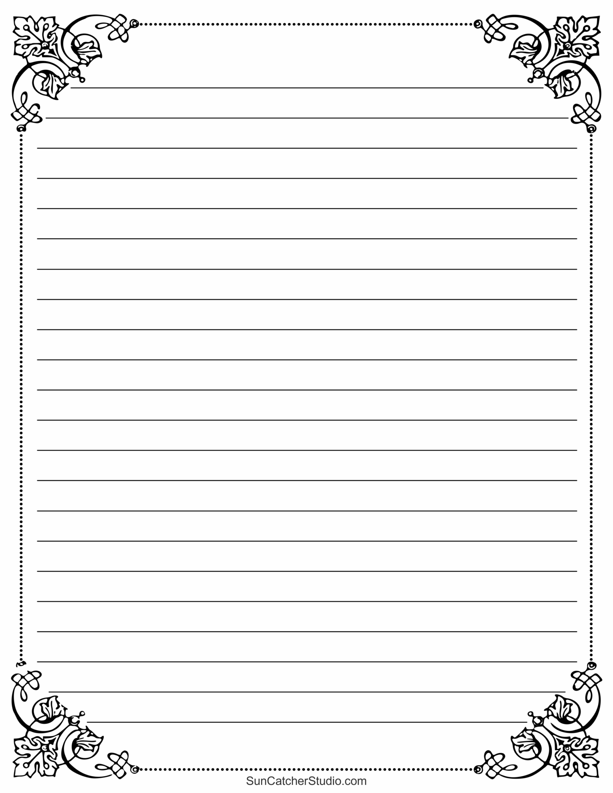 Free Printable Stationery And Lined Letter Writing Paper – Diy in Free Printable Writing Paper