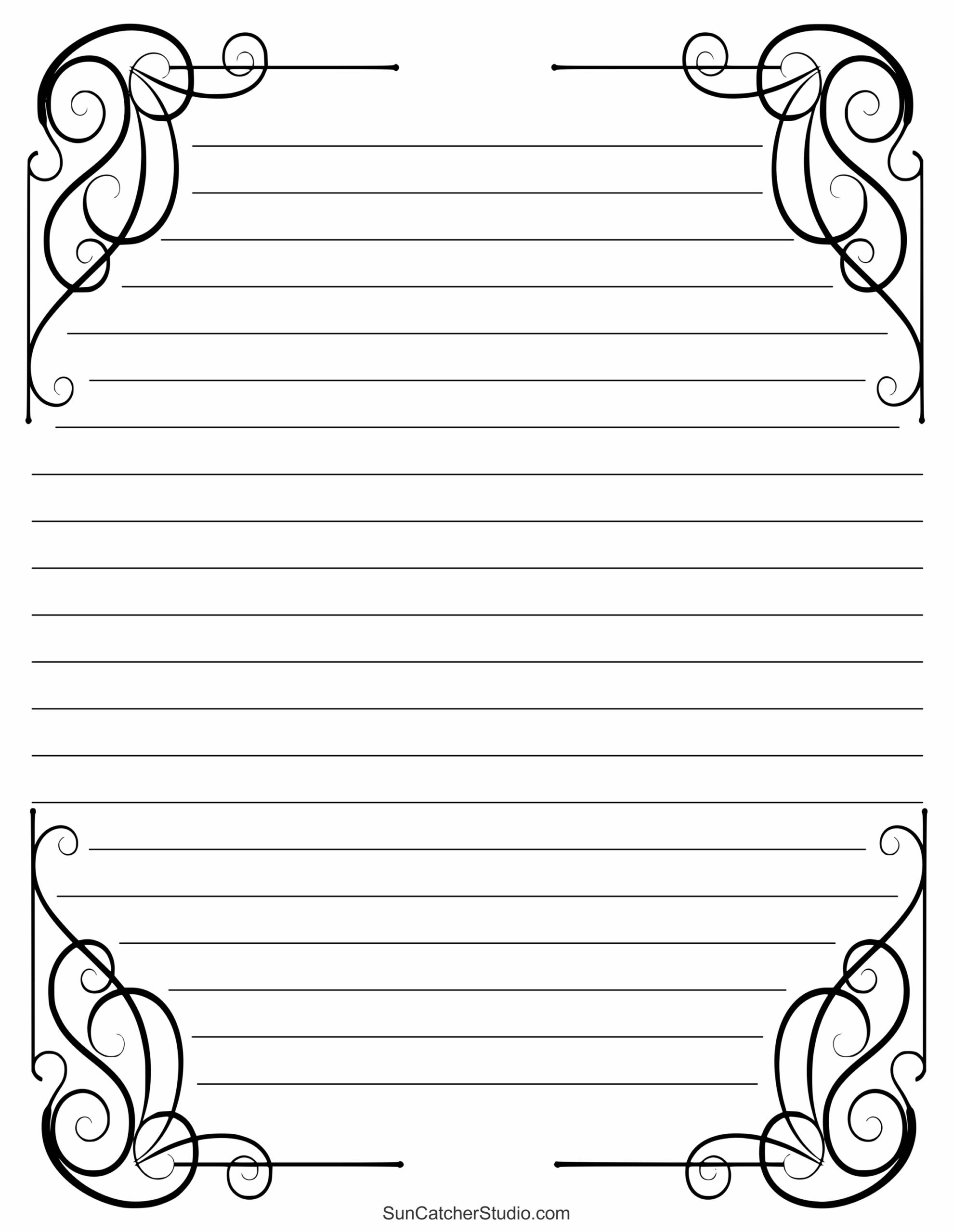 Free Printable Stationery And Lined Letter Writing Paper – Diy inside Free Printable Elegant Stationery Templates