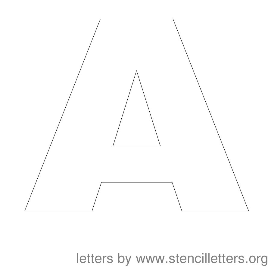 Free Printable Stencil Letters - Stencil Letters Org regarding Free Printable 10 Inch Letter Stencils