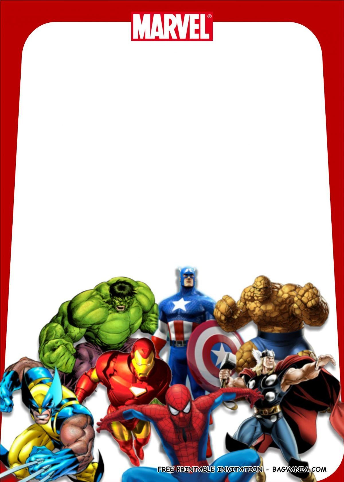Free Printable Superhero Birthday Party Kits Templates | Free regarding Avengers Party Invitations Printable Free