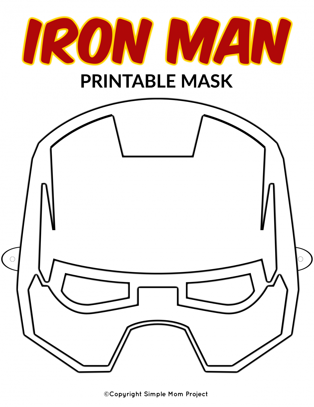 Free Printable Superhero Face Masks For Kids | Superhero Masks with regard to Free Printable Ironman Mask