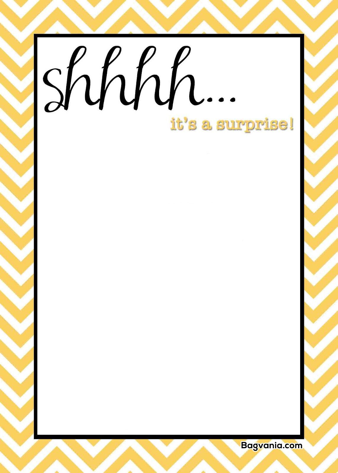 Free Printable Surprise Birthday Invitations – Bagvania Free Print intended for Free Printable Surprise Party Invitations