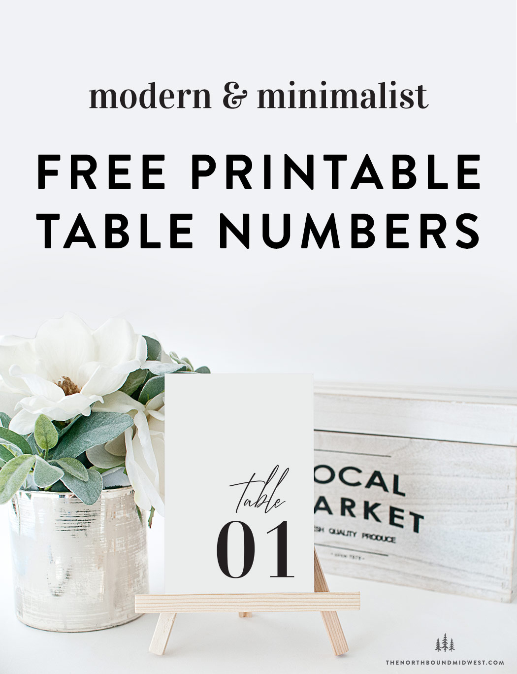 Free Printable Table Numbers | Modern &amp;amp; Minimalist | 1-30 regarding Free Printable Table Numbers 1-20