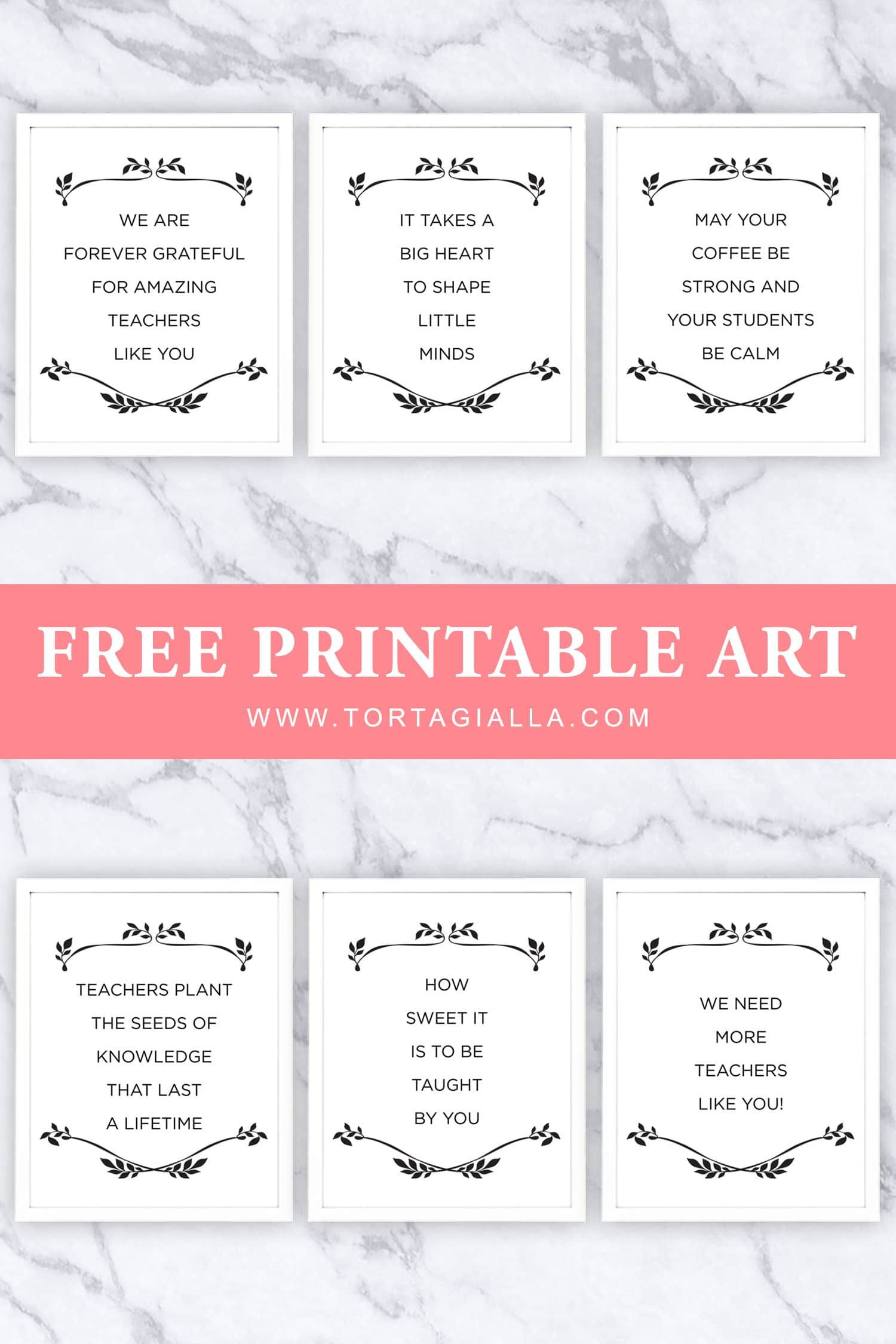 Free Printable Teacher Appreciation Quotes | Free Teacher intended for Free Printable Quotes for Teachers