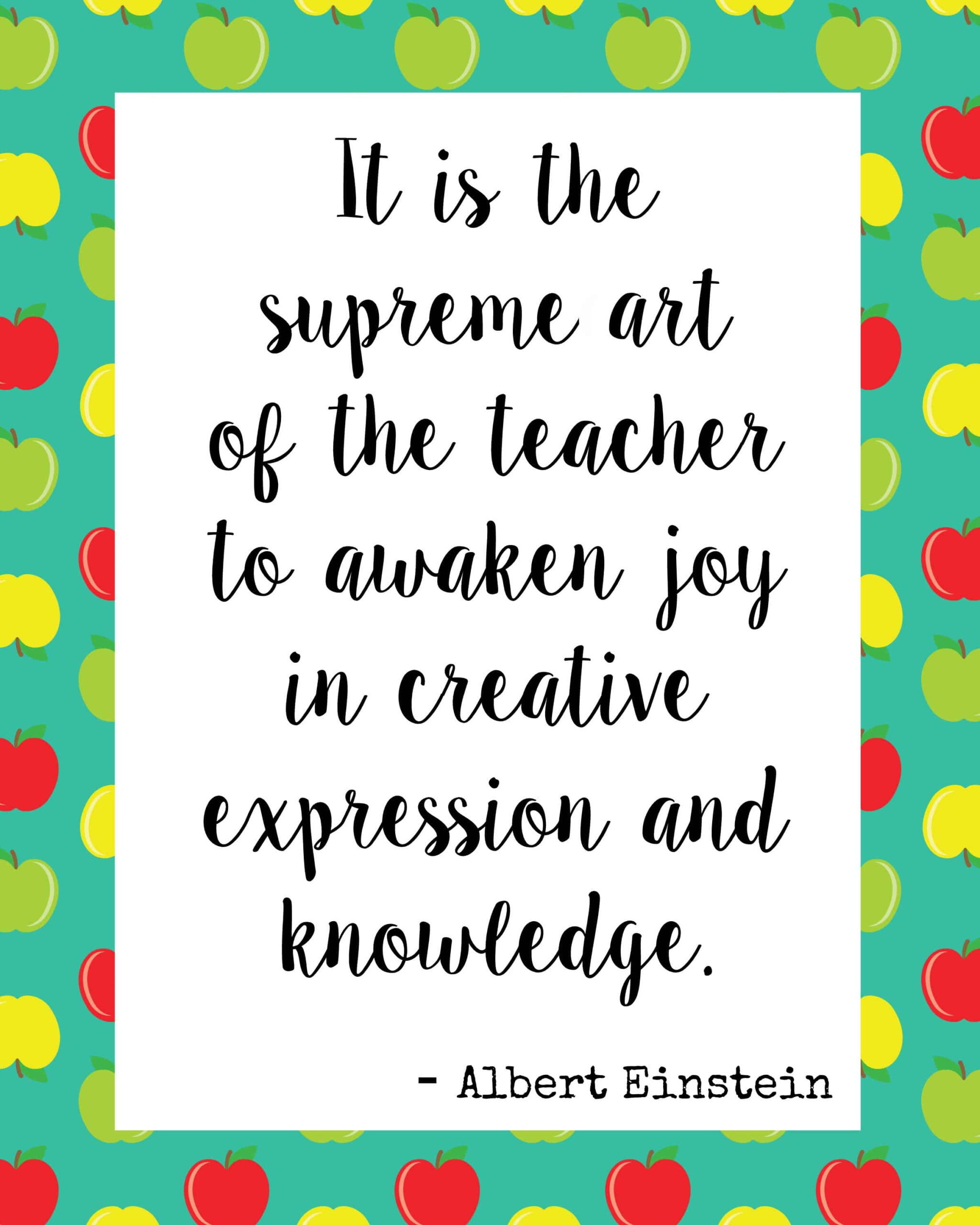 Free Printable Teacher Quote - Print, Frame, Gift! - Mama Cheaps® with Free Printable Quotes For Teachers