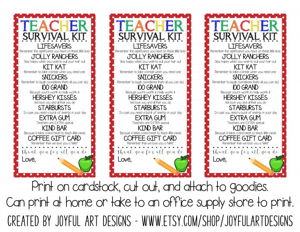 Free Printable Teacher Survival Kit Label Printable in Teacher Survival Kit Free Printable