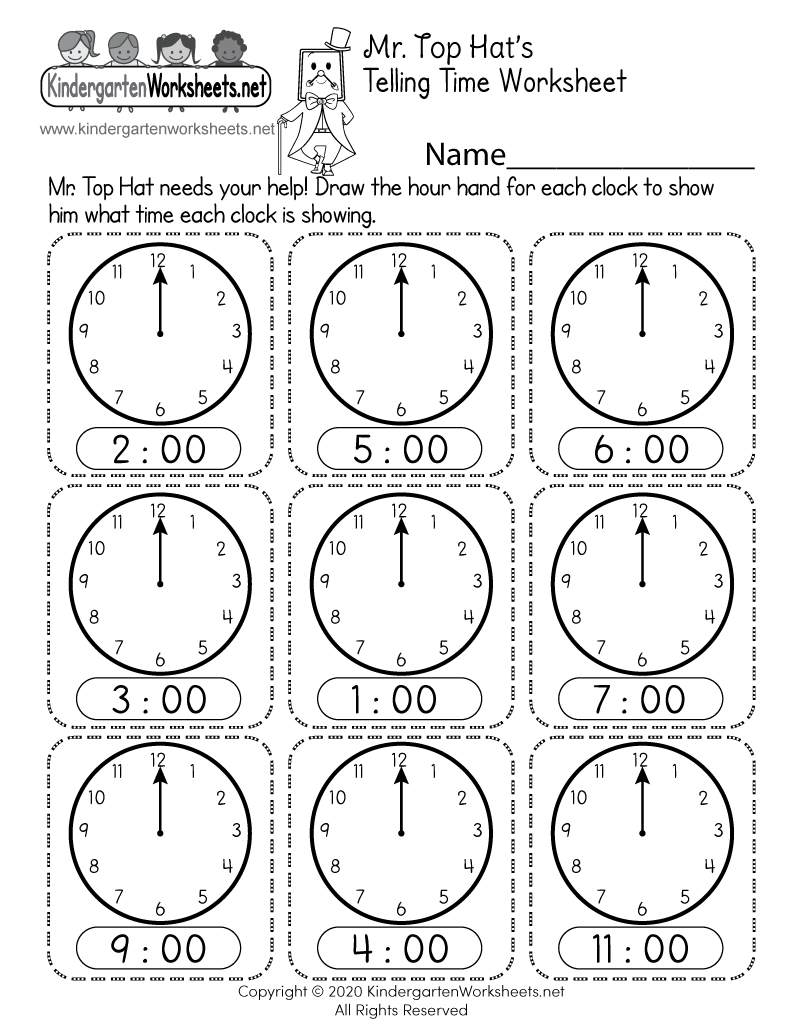 Free Printable Telling Time Worksheet pertaining to Free Printable Telling Time Worksheets