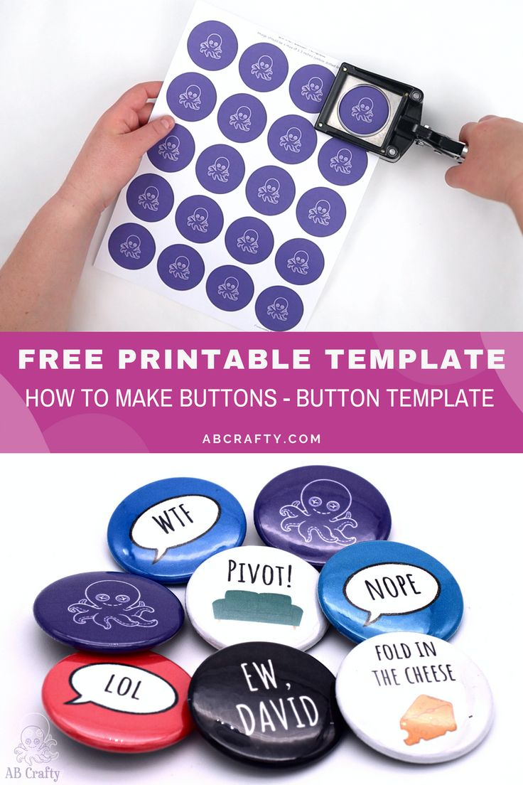 Free Printable Template - Button Template | Pinback Buttons Diy within Free Printable Button Templates