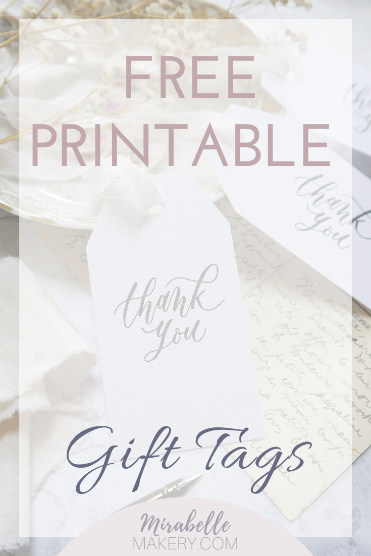 Free Printable Thank You Tags — Mirabelle Makery throughout Free Printable Wedding Favor Tags