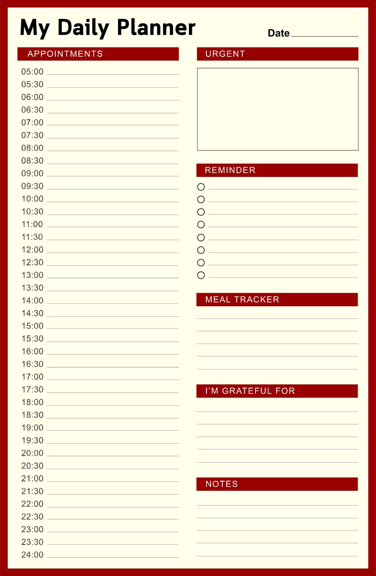 Free Printable Time Management Calendar | Printablee | Time throughout Time Management Forms Free Printable