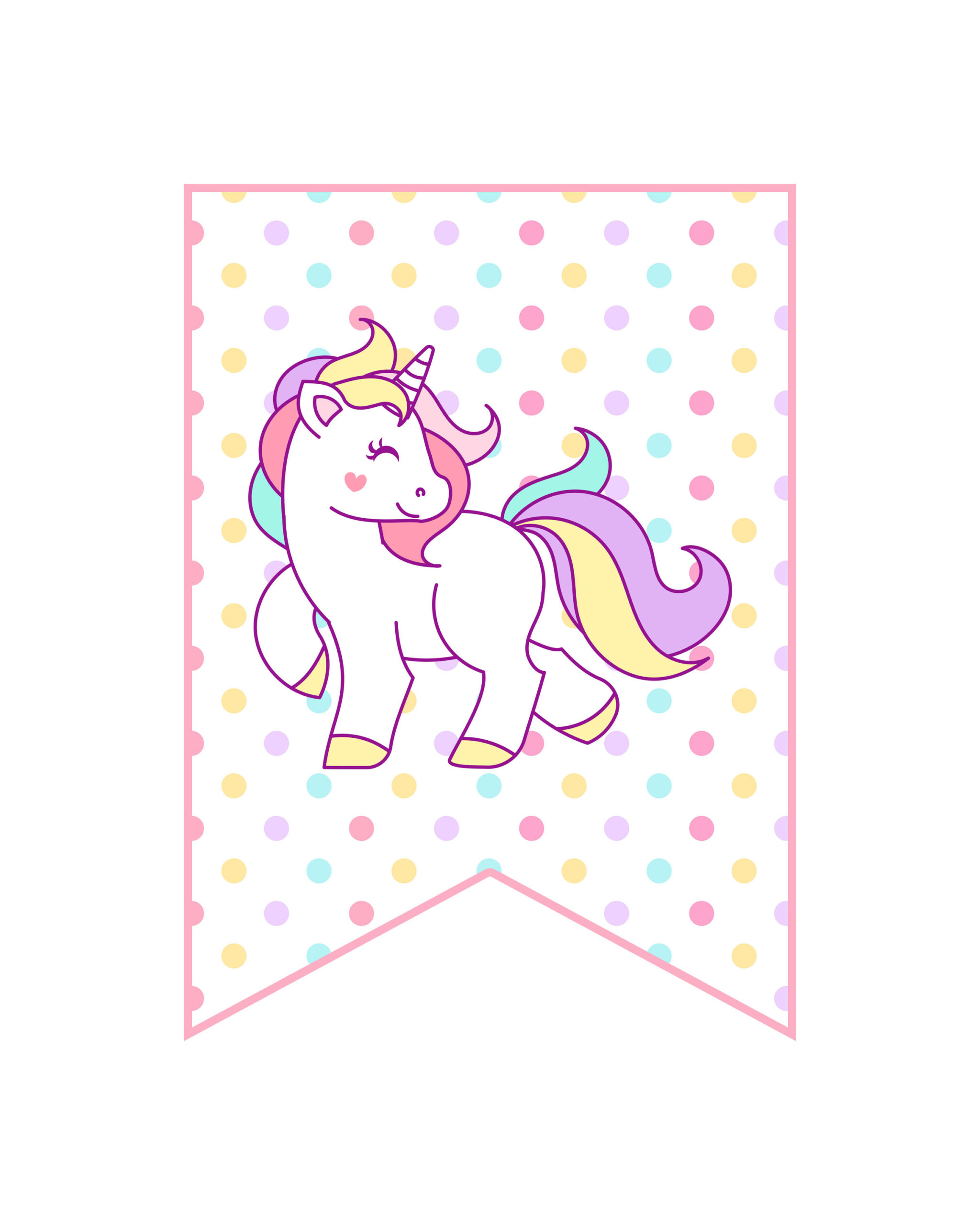 Free Printable Unicorn Party Decorations Pack - The Cottage Market inside Free Unicorn Birthday Printables